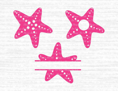 Starfish cut files SVG MagicArtLab 