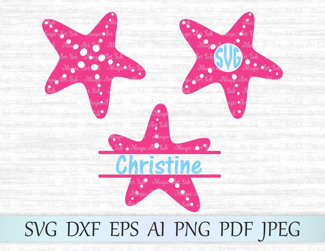 Starfish cut files SVG MagicArtLab 