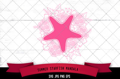 Starfish Floral Mandala SVG Cut File SVG Loveleen Kaur 