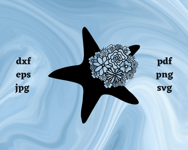 Starfish Mandala SVG Cut File SVG Northern Light SVG 