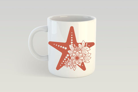Starfish SVG, Ocean Creatures PNG, Nautical T-shirt Design. SVG Elinorka 