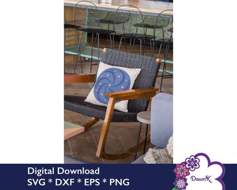 Starry Night Sky Mandala SVG SVG DawnKDesigns 