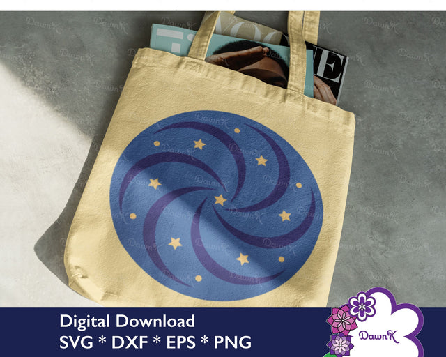 Starry Night Sky Mandala SVG SVG DawnKDesigns 