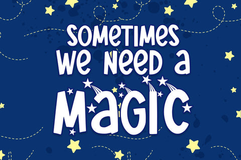 Starry Nights Font Dm Letter Studio 