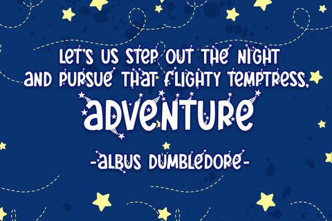 Starry Nights Font Dm Letter Studio 