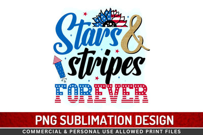 Stars and stripes forever Sublimation PNG Sublimation Regulrcrative 