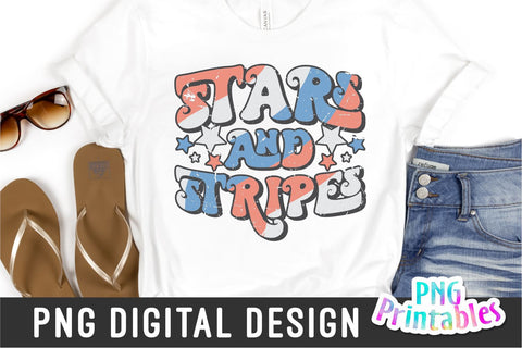 Stars And Stripes png - Fourth of July png - Print File - July 4th Sublimation Design - Patriotic png - Digital Download Sublimation Svg Cuttables 