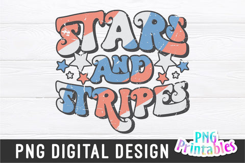 Stars And Stripes png - Fourth of July png - Print File - July 4th Sublimation Design - Patriotic png - Digital Download Sublimation Svg Cuttables 