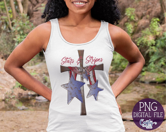 Stars And Stripes Png, Patriotic Sublimation Png SVG Crafty Mama Studios 