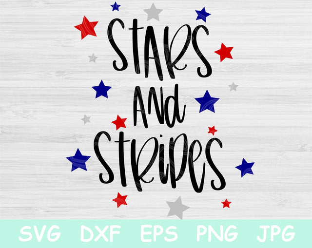 Stars and Stripes Svg, 4th of July Svg. Patriotic Svg Cut Files for Cricut and Silhouette. Independence Day Svg Digital Design Printable. SVG TiffsCraftyCreations 