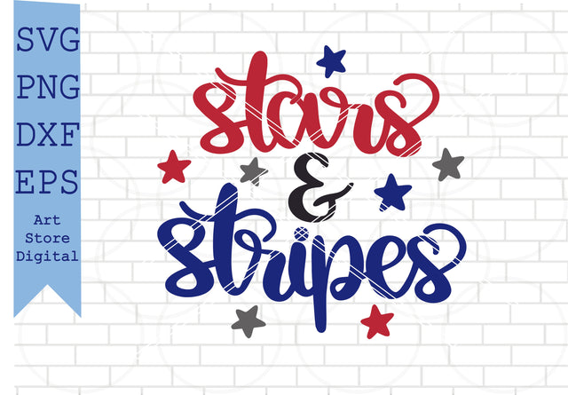 Stars And Stripes Svg, 4th of July Svg, Png, Dxf, Eps Cut Files SVG Artstoredigital 
