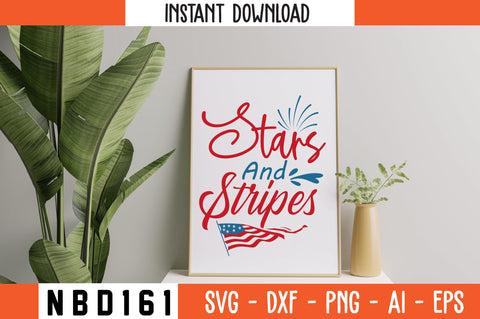 Stars and Stripes Svg Design SVG Nbd161 