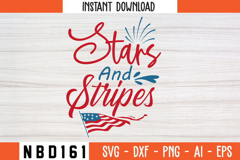 Stars and Stripes Svg Design SVG Nbd161 