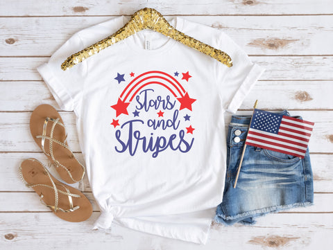Stars and Stripes SVG PNG DXF, 4th July Shirt Svg SVG TonisArtStudio 