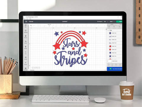 Stars and Stripes SVG PNG DXF, 4th July Shirt Svg SVG TonisArtStudio 