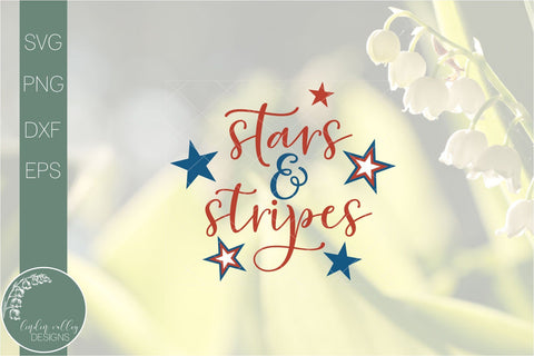 Stars And Stripes Svg-Round Patriotic Sign- Farmhouse Svg SVG Linden Valley Designs 