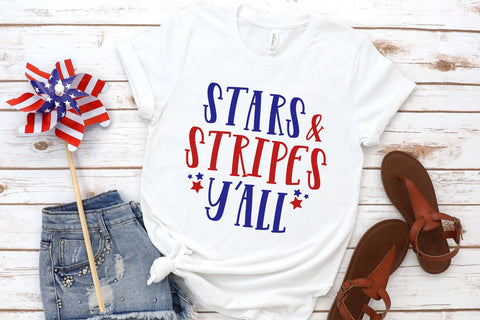 Stars and Stripes Y'all SVG Morgan Day Designs 