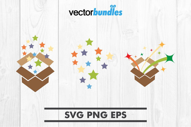 Stars box clip art svg SVG vectorbundles 