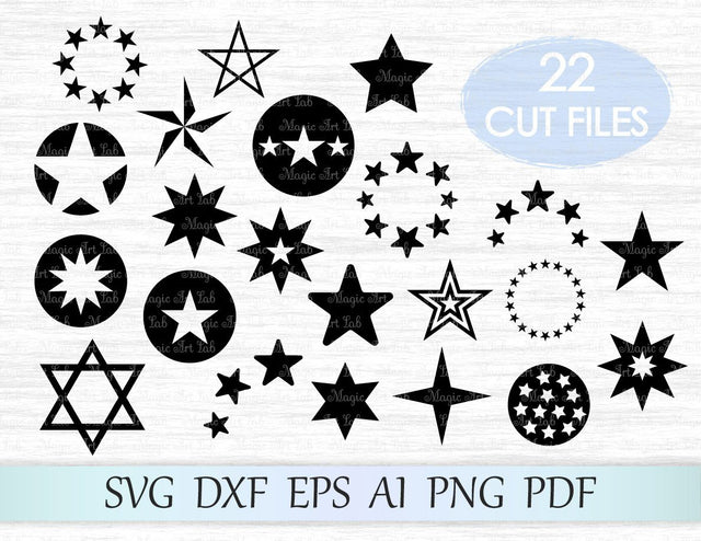 Stars cut files SVG MagicArtLab 
