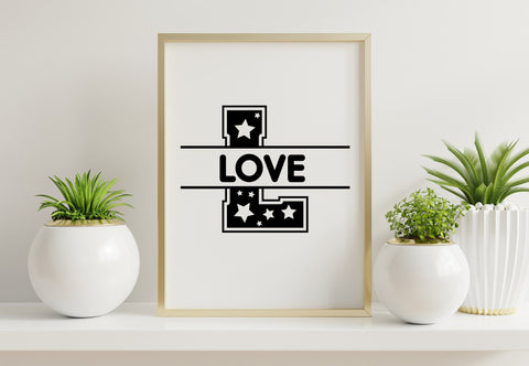 Stars Monogram Font Font ampersand 