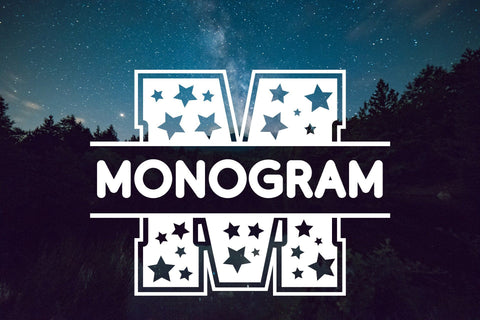 Stars Monogram Font Font ampersand 