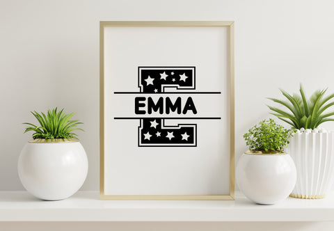 Stars Monogram Font Font ampersand 