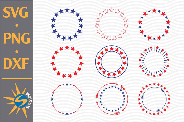 Stars Monogram SVG, PNG, DXF Digital Files Include SVG SVGStoreShop 