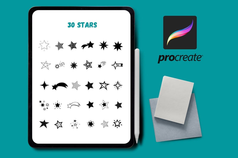 Stars Procreate Stamps SVG SvgOcean 