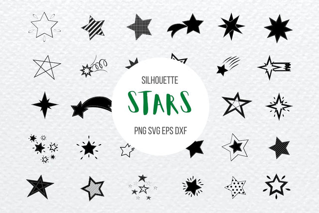 Stars Silhouette Bundle SVG SvgOcean 
