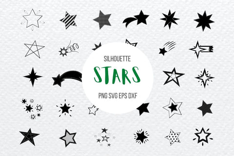 Stars Silhouette Bundle SVG SvgOcean 