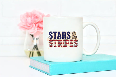 Stars & Stripes, 4th of July Sublimation Design Sublimation CraftLabSVG 