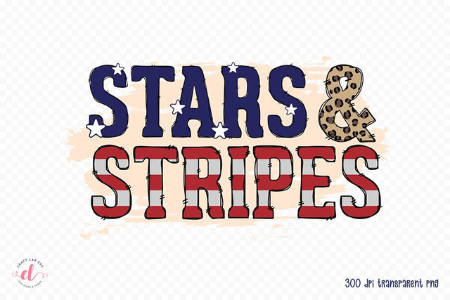 Stars & Stripes, 4th of July Sublimation Design Sublimation CraftLabSVG 