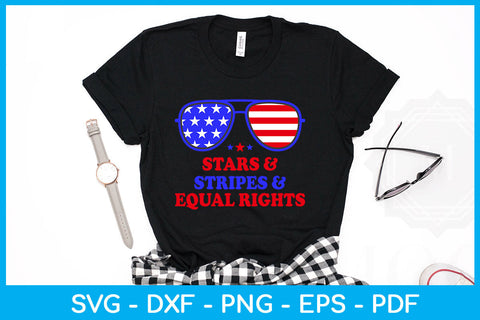 Stars & Stripes & Equal Rights Patriotic 4th Of July SVG PNG PDF Cut File SVG Creativedesigntee 