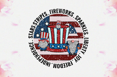 Stars Stripes . Fireworks . Sparkles . Liberty . Joy . Freedom . Independence Sublimation Jagonath Roy 
