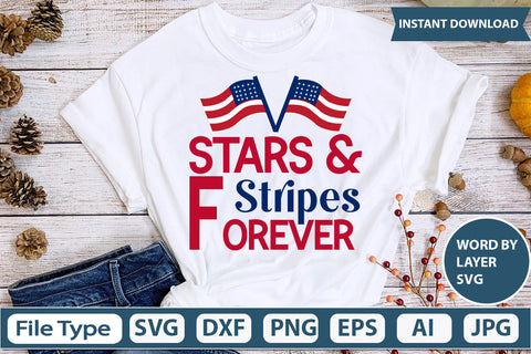 STARS & STRIPES FOREVER SVG CUT FILE SVG DesignPlante 503 