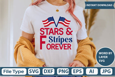STARS & STRIPES FOREVER SVG CUT FILE SVG DesignPlante 503 