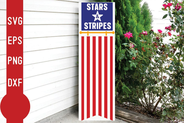 Stars & stripes Porch Sign SVG SVG Svgcraft 