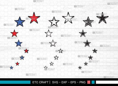 Stars SVG | Glowing Stars Svg | Shooting Stars Svg | Outer Space Svg | Stars Clipart SVG ETC Craft 
