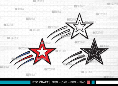 Stars SVG | Glowing Stars Svg | Shooting Stars Svg | Outer Space Svg | Stars Clipart SVG ETC Craft 