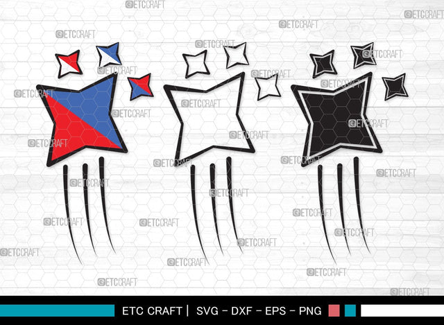 Stars SVG | Glowing Stars Svg | Shooting Stars Svg | Outer Space Svg | Stars Clipart SVG ETC Craft 