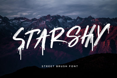Starshy Street Brush Font Creatype Studio 