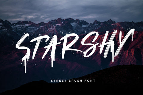 Starshy Street Brush Font Creatype Studio 