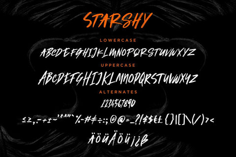 Starshy Street Brush Font Creatype Studio 