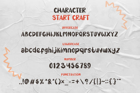 Start Craft - Cute Handwritten Font Font Masyafi Studio 