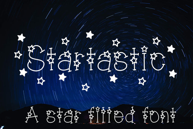 Startastic True Type Font (TTF) Font MissMarysEmbroidery