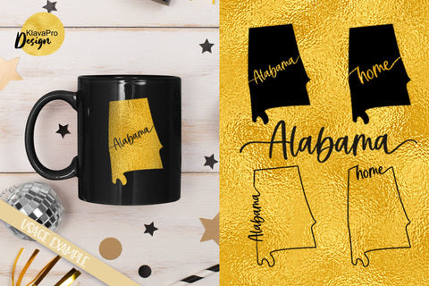 State of Alabama SVG. Keychain and Door Porch sign Templates SVG Klava P 