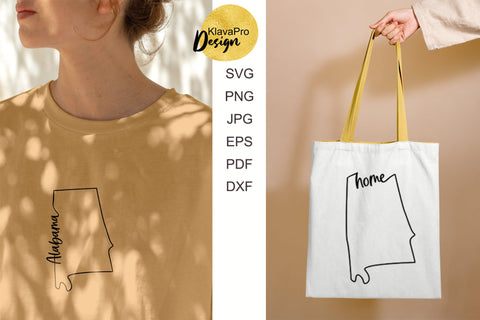 State of Alabama SVG. Keychain and Door Porch sign Templates SVG Klava P 