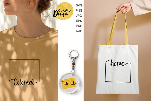 State of Colorado SVG. Keychain and Door Porch sign Templates SVG Klava P 