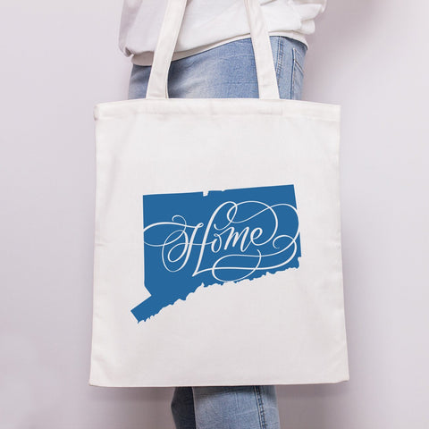 State of Connecticut Home Hand Lettered Cut File SVG Cursive by Camille 
