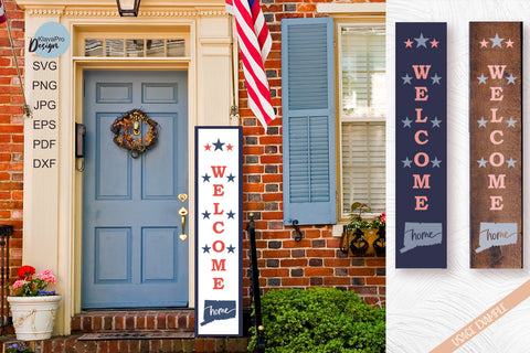 State of Connecticut SVG. Keychain and Door Porch sign Templates SVG Klava P 